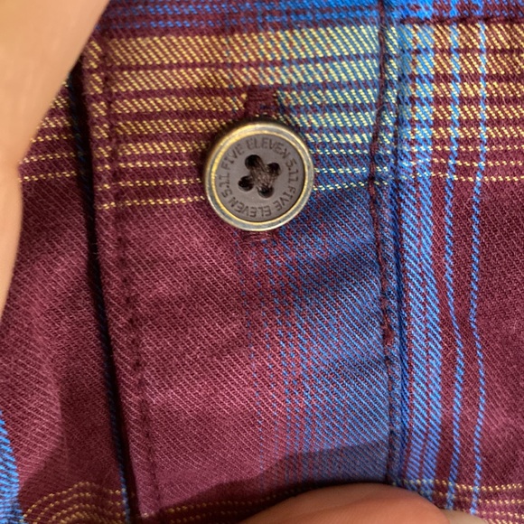 NWOT 5.11 Tactical Concealed Carry Blue Burgundy Plaid - Picture 5 of 10